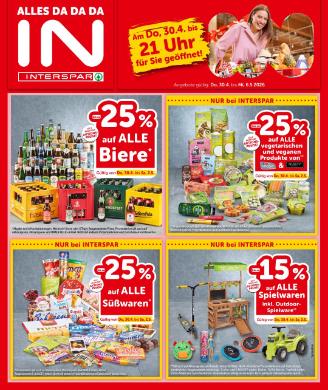 Titelbild des Prospekts von INTERSPAR VBG