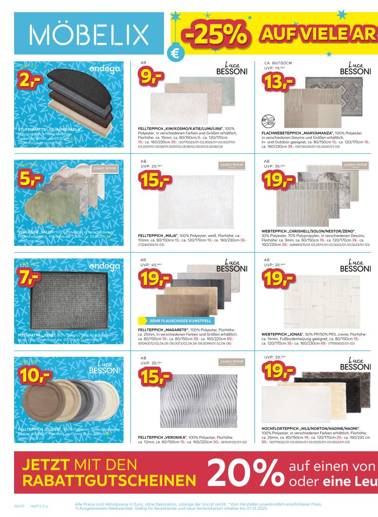 Prospekt von Möbelix
