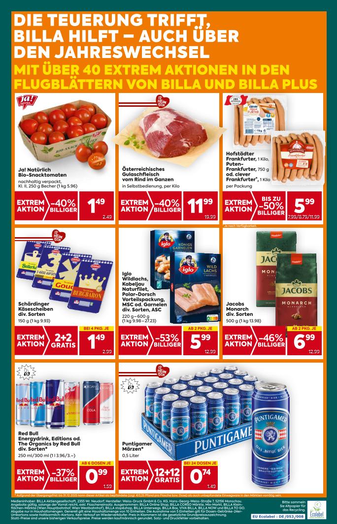 Prospekt von BILLA PLUS