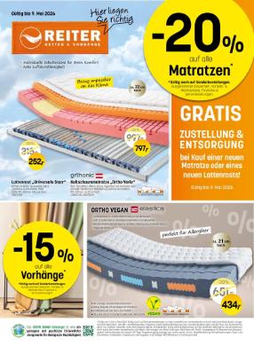 Titelbild des Prospekts von Betten Reiter