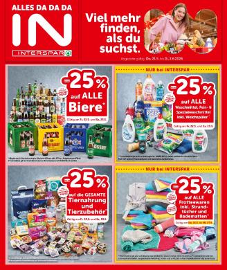 Titelbild des Prospekts von INTERSPAR STMK