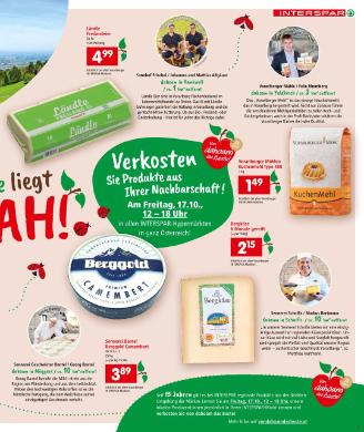 Titelbild des Prospekts von INTERSPAR VBG