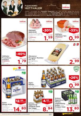 Titelbild des Prospekts von Unimarkt OÖ Salzkammergut