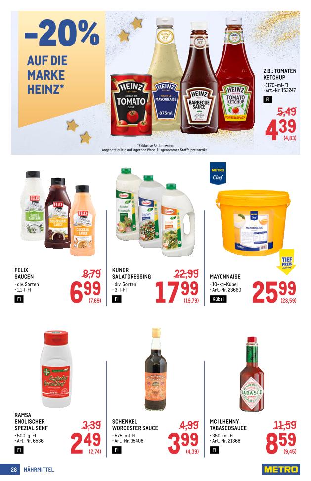 Prospekt von METRO