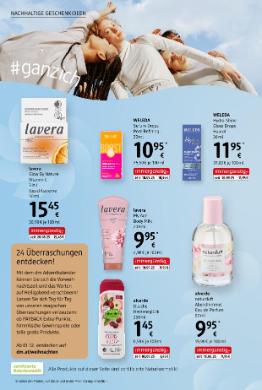 Titelbild des Prospekts von dm drogerie markt Journal