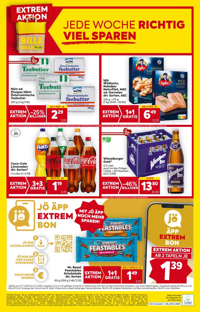 Prospekt von BILLA