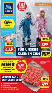 Titelbild des Prospekts von HOFER