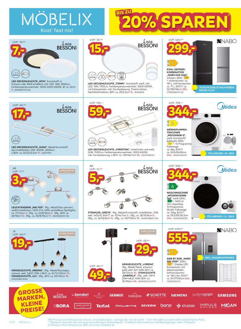 Prospekt von Möbelix