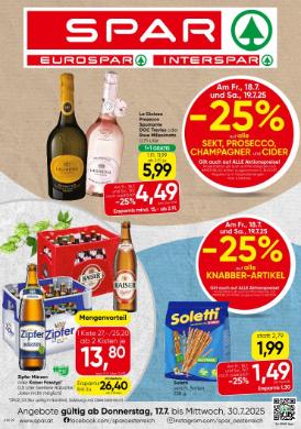 Titelbild des Prospekts von SPAR SBG