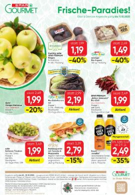Titelbild des Prospekts von SPAR Gourmet