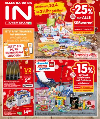 Titelbild des Prospekts von INTERSPAR TRL