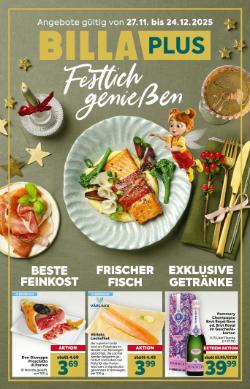 Titelbild des Prospekts von BILLA festlich genießen