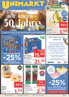 Titelbild des Prospekts von Unimarkt