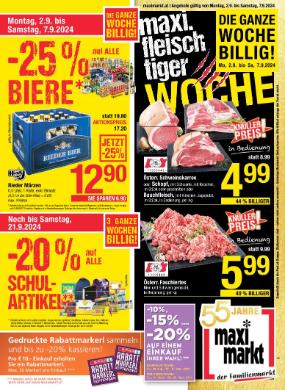 Titelbild des Prospekts von Maximarkt Ried