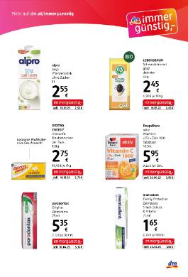 Titelbild des Prospekts von dm drogerie markt immergünstig express