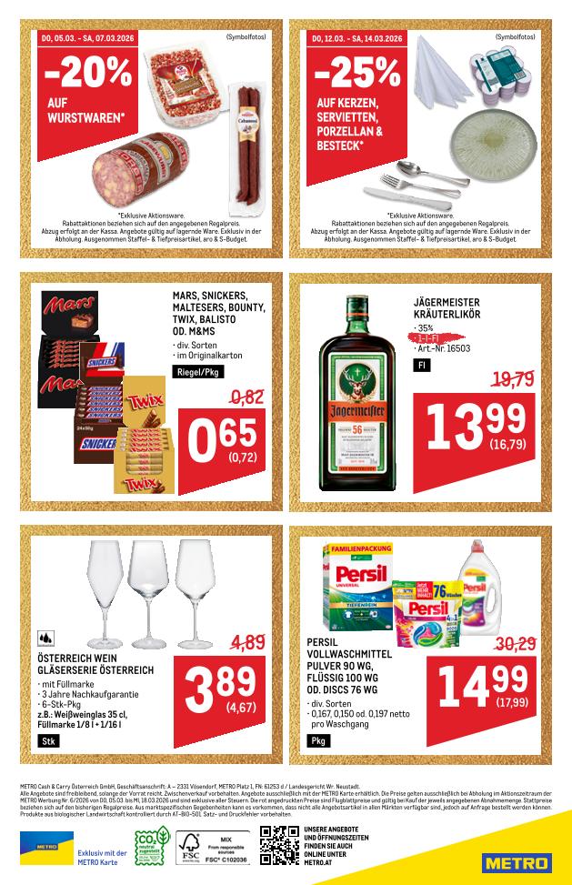 Prospekt von METRO