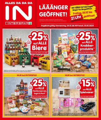 Titelbild des Prospekts von INTERSPAR VBG