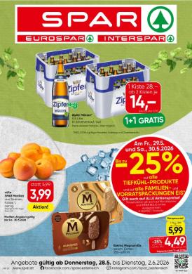 Titelbild des Prospekts von SPAR TRL / SBG / OOE
