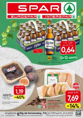 Titelbild des Prospekts von SPAR OÖ
