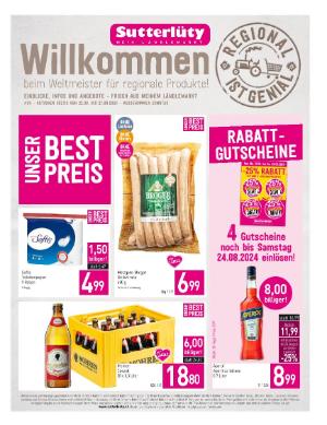 Titelbild des Prospekts von Sutterlüty