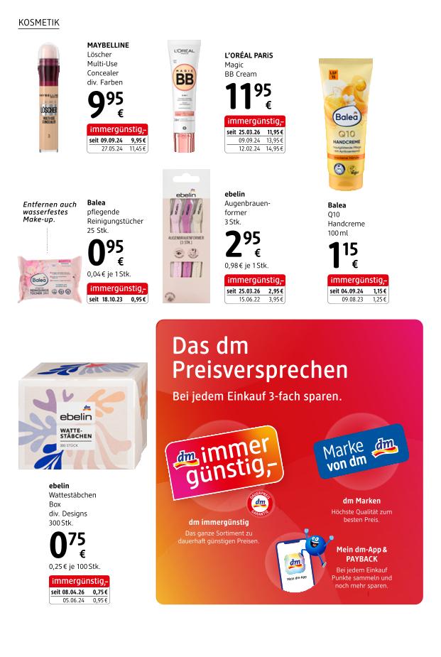 Prospekt von dm drogerie markt