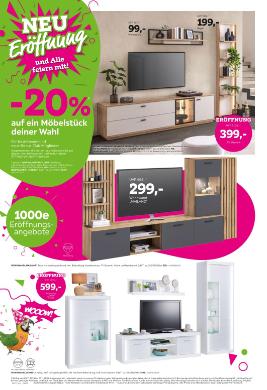 Titelbild des Prospekts von mömax Eröffnung