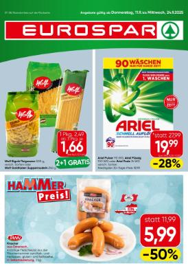 Titelbild des Prospekts von EUROSPAR W NOE BGLD