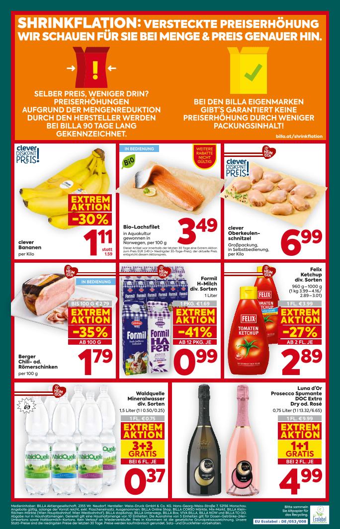 Prospekt von BILLA PLUS