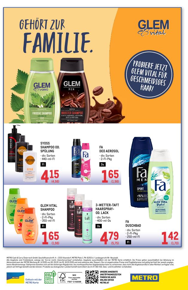 Prospekt von METRO