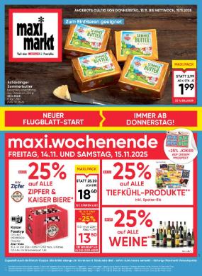 Titelbild des Prospekts von Maximarkt Anif / Bruck