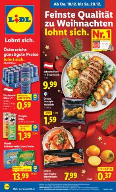 Titelbild des Prospekts von Lidl Österreich