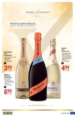 Titelbild des Prospekts von METRO ALKOHOLFREIE ALTERNATIVEN