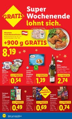 Titelbild des Prospekts von Lidl Österreich