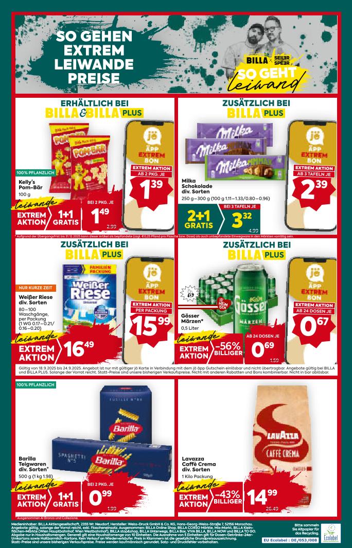 Prospekt von BILLA PLUS