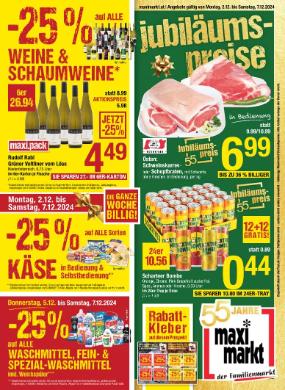 Titelbild des Prospekts von Maximarkt Wels / Ried / Vöcklabruck / Anif / Bruck