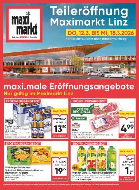 Titelbild des Prospekts von Maximarkt Linz