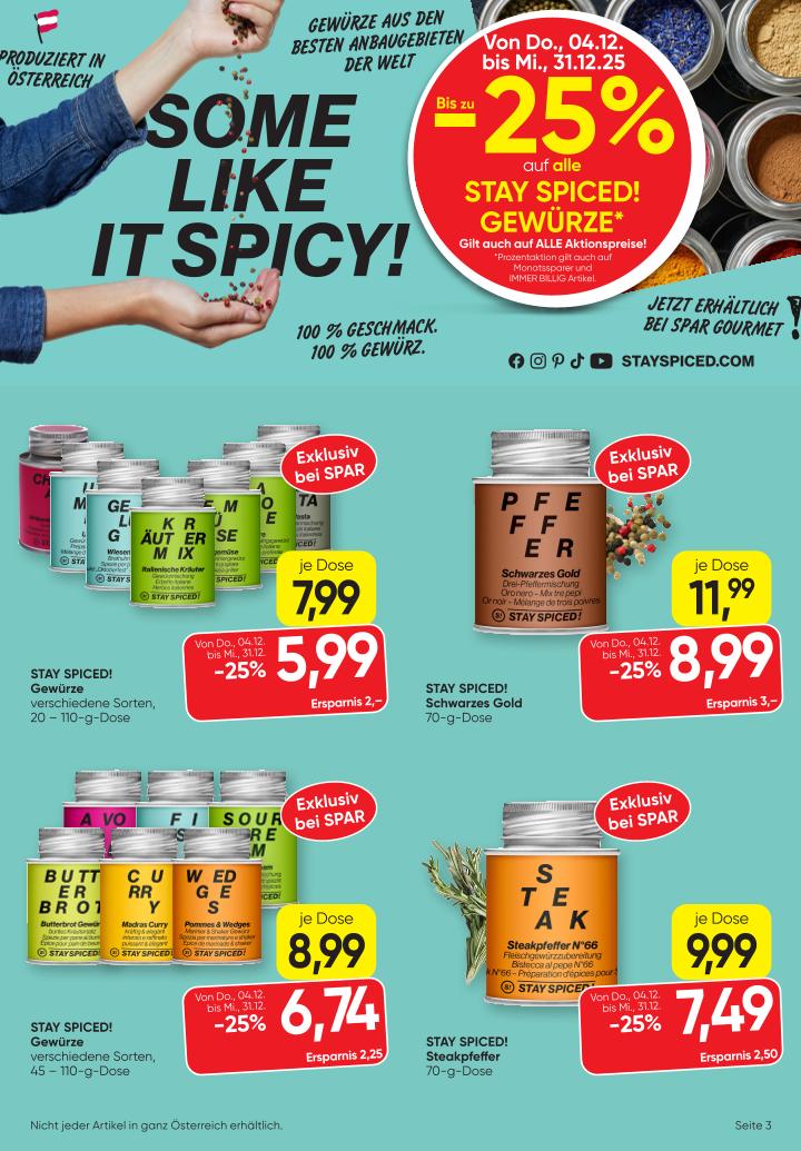 Prospekt von SPAR Gourmet
