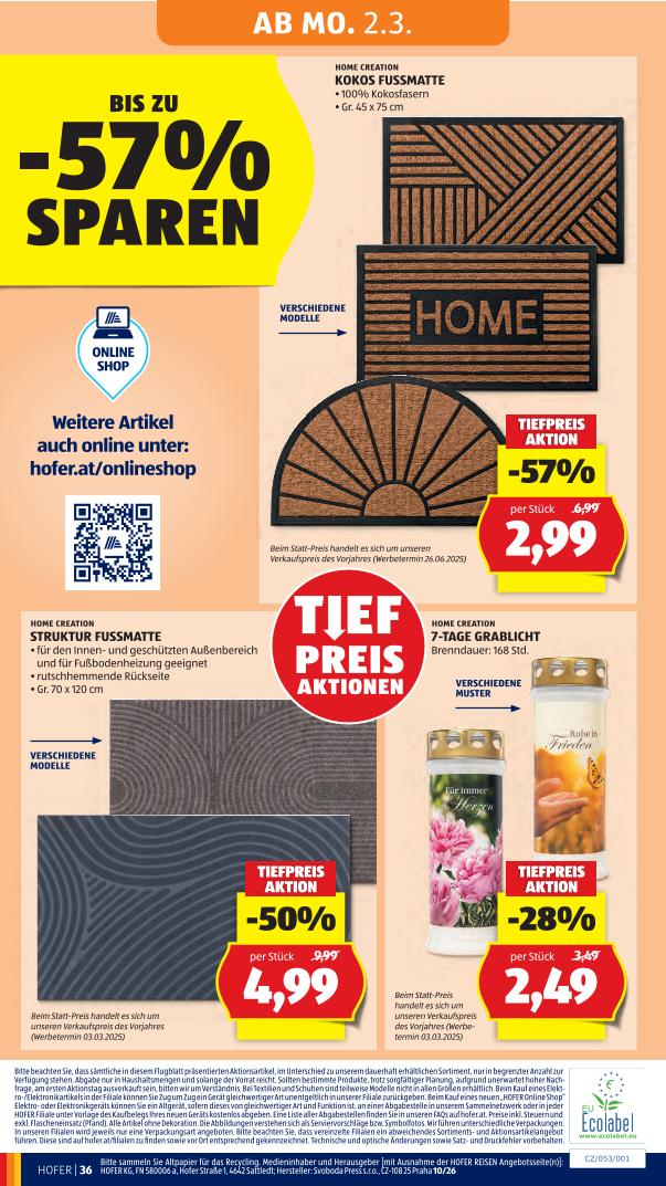 Prospekt von HOFER