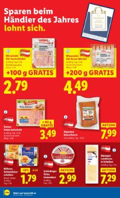 Titelbild des Prospekts von Lidl Österreich