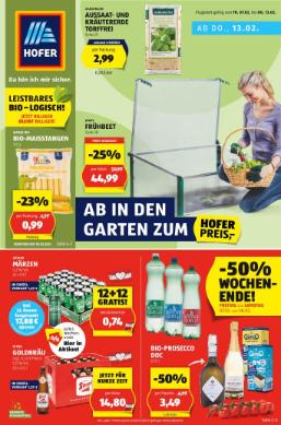 Titelbild des Prospekts von HOFER