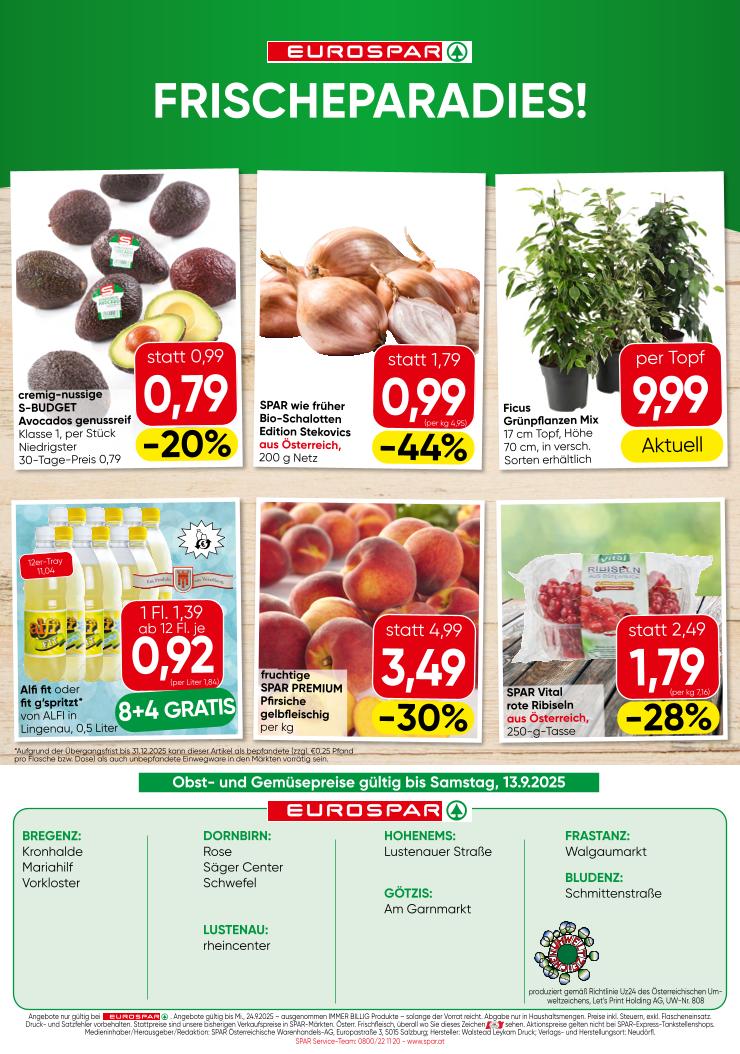 Prospekt von EUROSPAR
