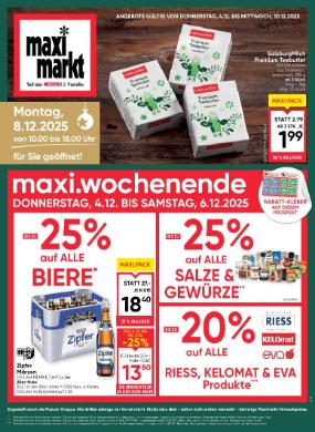 Titelbild des Prospekts von Maximarkt Bruck