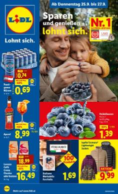 Titelbild des Prospekts von Lidl Österreich