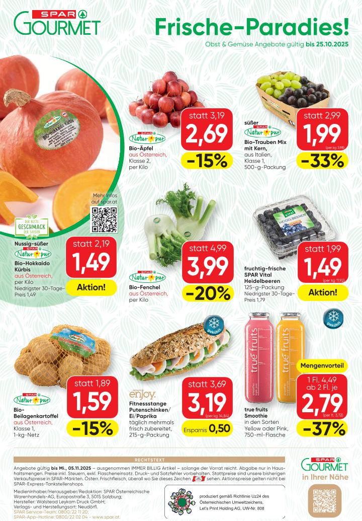 Prospekt von SPAR Gourmet