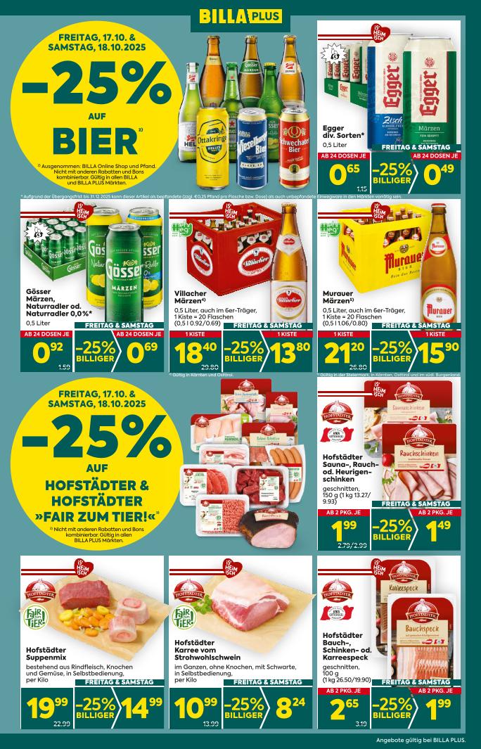 Prospekt von BILLA PLUS