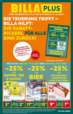 Titelbild des Prospekts von BILLA PLUS Salzburg / Tirol