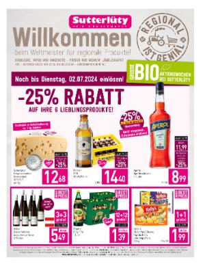 Titelbild des Prospekts von Sutterlüty