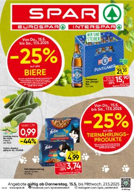 Titelbild des Prospekts von SPAR STMK