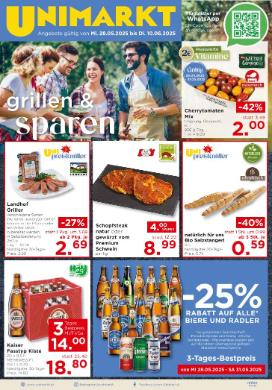 Titelbild des Prospekts von Unimarkt Ost
