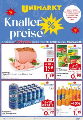 Titelbild des Prospekts von Unimarkt